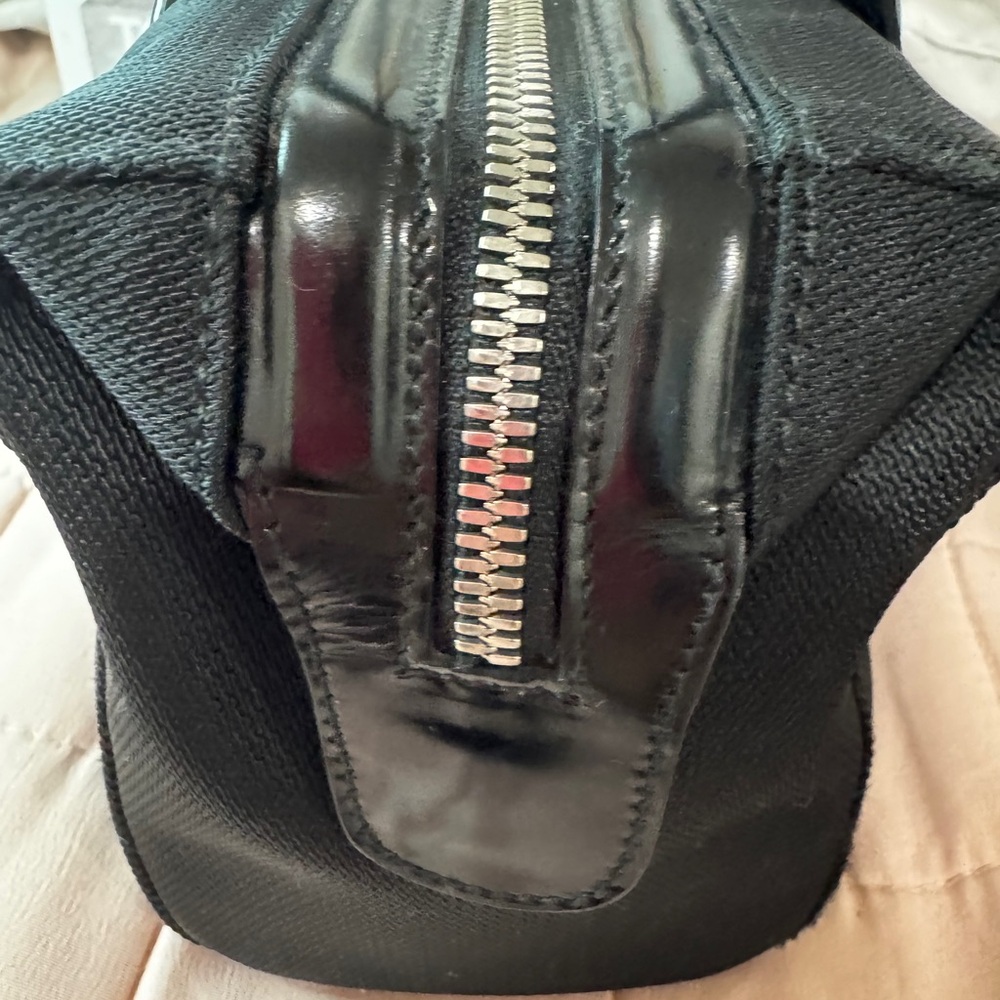 Vintage Salvatore Ferragamo Black Nylon & Patent Leather Mini Bag - Picture 5 of 9